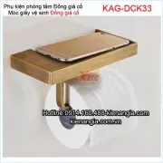 Móc giấy vệ sinh đồng giả cổ KAG-DCK033