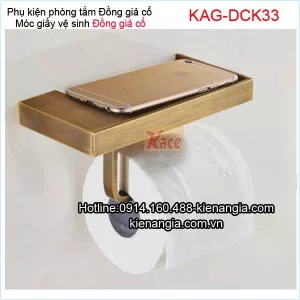 Móc giấy vệ sinh đồng giả cổ KAG-DCK033