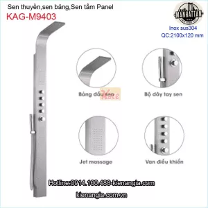 Sen thuyền inox sus304 Manhattan-KAG-M9403