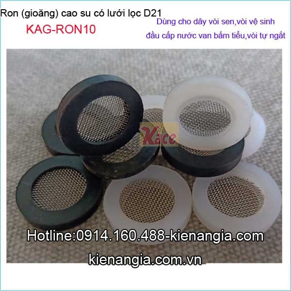 Combo 10 Ron gioăng cao su D21 có lưới lọc KAG-RON10