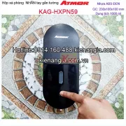 Hộp xà phòng nhấn tay cao cấp màu đen ATMOR KAG-HXPN59