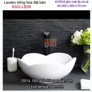 Chậu lavabo bông hoa đặt bàn KAG-LB38