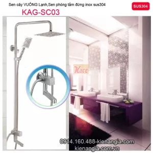 Sen tắm đứng,sen cây lạnh inox sus304 KAG-SC01