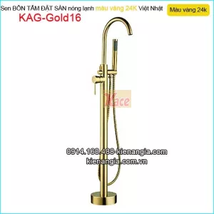 Sen bồn tắm ĐẶT SÀN đồng màu vàng 24K KAG-Gold16