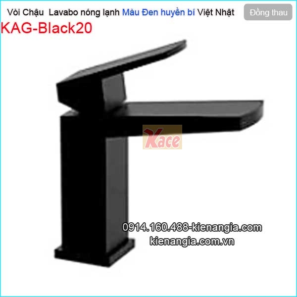 KAG-BL20-Voi-chau-lavabo-Vuong-nong-lanh-dong-thau-mau-DEN-KAG-Black20