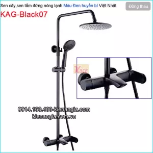 Sen cây,sen tắm đứng nóng lạnh màu đen KAG-Black07