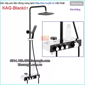 Sen cây,sen tắm đứng nóng lạnh màu đen KAG-Black01