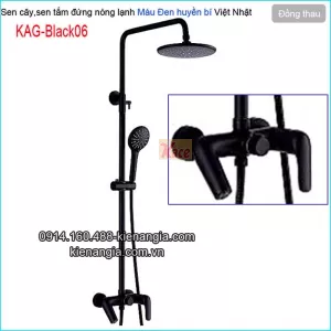 Sen cây,sen tắm đứng nóng lạnh màu đen KAG-Black06