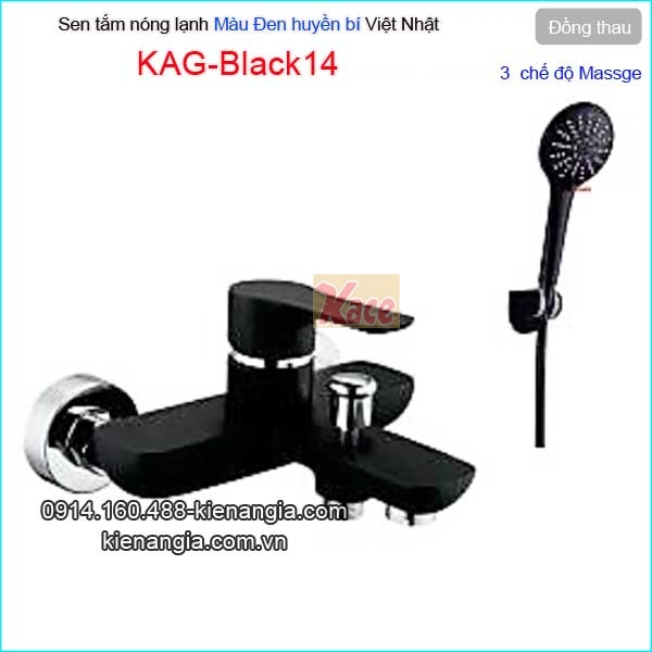 Sen tắm nóng lạnh đồng đen guyền bí KAG-Black14