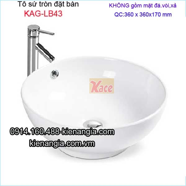 Tô sứ đặt bàn,chậu nổi KAG-LB43