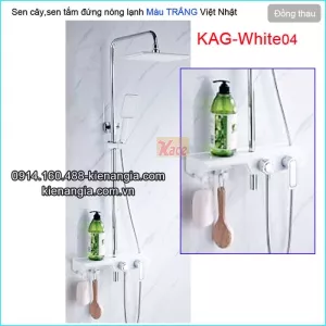 Sen tắm đứng nóng lạnh màu trắng hiện đại KAG-White04