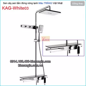 Sen tắm đứng nóng lạnh màu trắng hiện đại KAG-White03