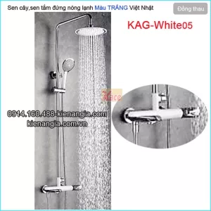 Sen tắm đứng nóng lạnh màu trắng hiện đại KAG-White05
