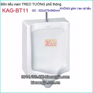 Bồn tiểu nam treo tường phổ thông KAG-BTN11