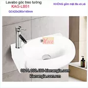 Lavabo góc treo tường bằng sứ KAG-LB51