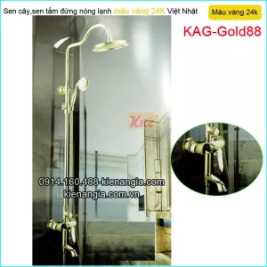 Sen phòng tắm kiếng đồng vàng 24K KAG-Gold88