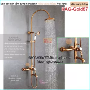 Sen phòng tắm kiếng đồng vàng hồng KAG-Gold87