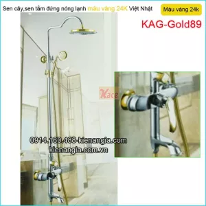 Sen phòng tắm kiếng đồng vàng 24K KAG-Gold89