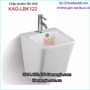 Chậu lavabo liền khối giá rẻ KAG-LBK122