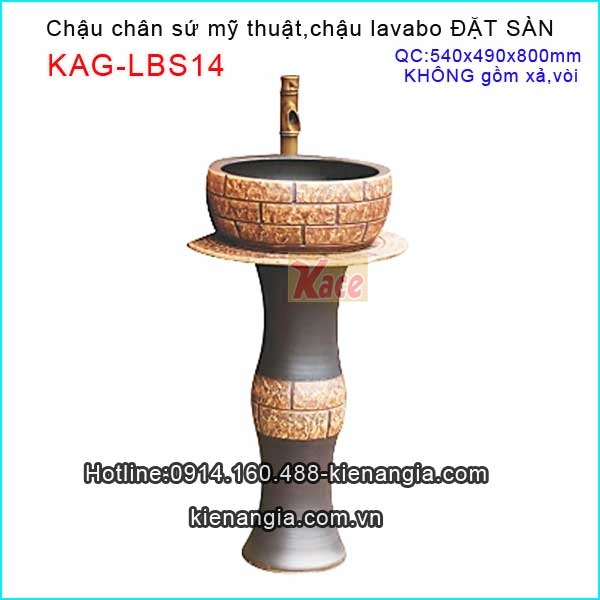 Chậu chân sứ mỹ thuật đặt sàn KAG-LBS14
