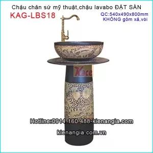 Chậu chân sứ mỹ thuật đặt sàn KAG-LBS18