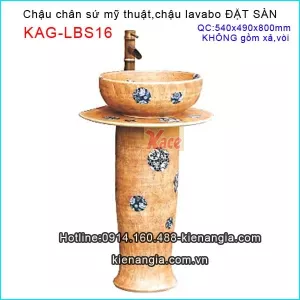 Chậu chân sứ mỹ thuật đặt sàn KAG-LBS16
