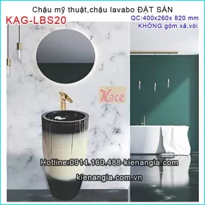 Chậu lavabo mỹ thuật đặt sàn KAG-LBS20