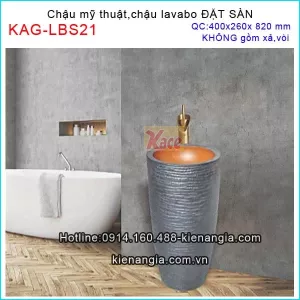 Chậu lavabo mỹ thuật đặt sàn KAG-LBS21