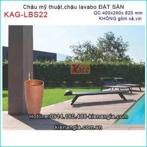 Chậu lavabo mỹ thuật đặt sànKAG-LBS22