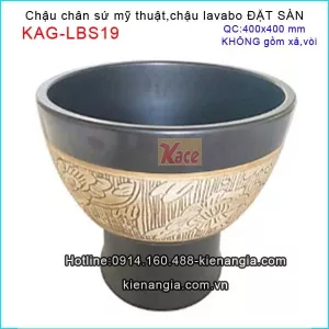 Chậu chân sứ mỹ thuật đặt sàn KAG-LBS19