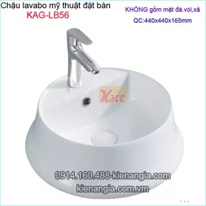 Chậu lavabo mỹ thuật đặt bàn KAG-LB56