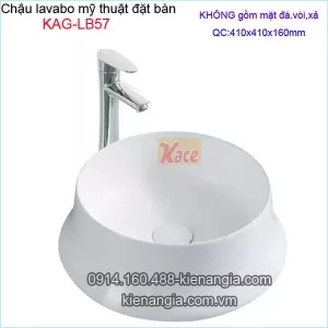 Chậu lavabo mỹ thuật đặt bàn KAG-LB57
