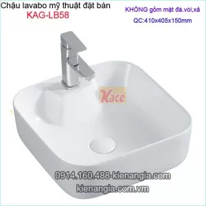 Chậu lavabo mỹ thuật đặt bàn KAG-LB58