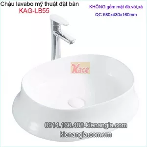 Chậu lavabo mỹ thuật đặt bàn KAG-LB55