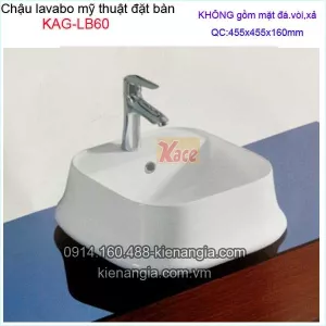 Chậu lavabo mỹ thuật đặt bàn KAG-LB60