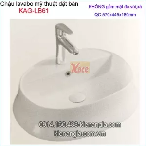 Chậu lavabo mỹ thuật đặt bàn KAG-LB61