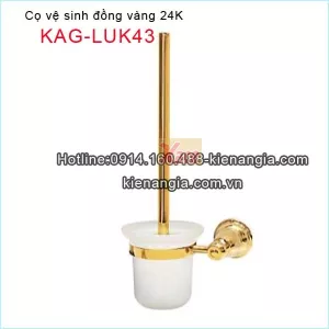 Cọ vệ sinh ,cọ chà WC,phòng tắm màu vàng 24K KAG-LUK43
