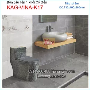 Bồn cầu 1 khối cổ điển  KAG-VINA-K17