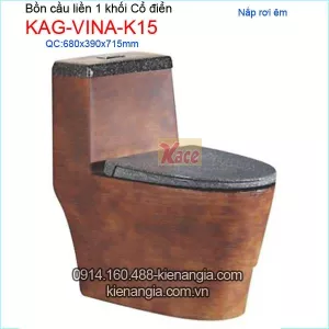 Bồn cầu 1 khối cổ điển KAG-VINA-K15