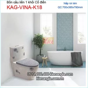 Bồn cầu 1 khối cổ điển  KAG-VINA-K18