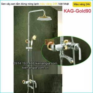Sen cây,sen tắm nóng lạnh vàng 24K KAG-Gold90