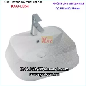 Chậu lavabo mỹ thuật đặt bàn KAG-LB54