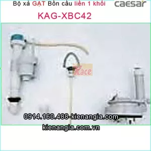 Bộ xả GẠT bồn cầu liền 1 KHỐI CAESAR chính hãng -KAG-XBC42
