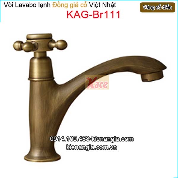 Vòi lavabo lạnh đồng cổ điển KAG-Br111