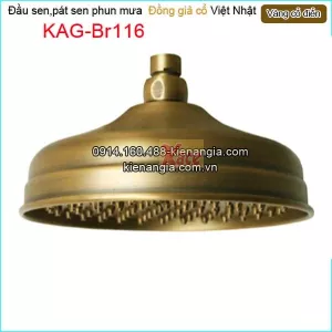Đài sen phun mưa đồng giả cổ KAG-Br116
