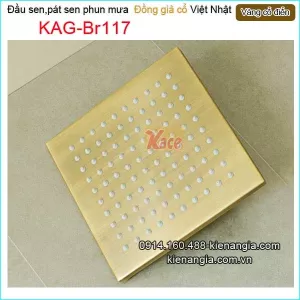 Pát sen phun mưa vuông đồng cổ điển KAG-Br117