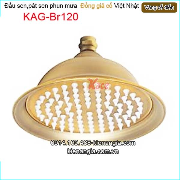 Đầu sen phun mưa đồng cổ điển KAG-Br120