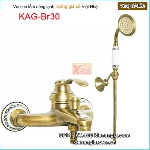Vòi sen tắm nóng lạnh đồng cổ điển KAG-Br30