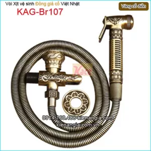 Vòi xịt vệ sinh đồng giả cổ KAG-Br107