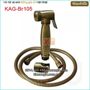 Vòi xịt vệ sinh đồng giả cổ KAG-Br105